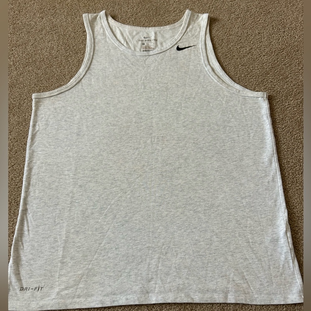 Nike Men's Gray Dri-FIT Tank Top size L